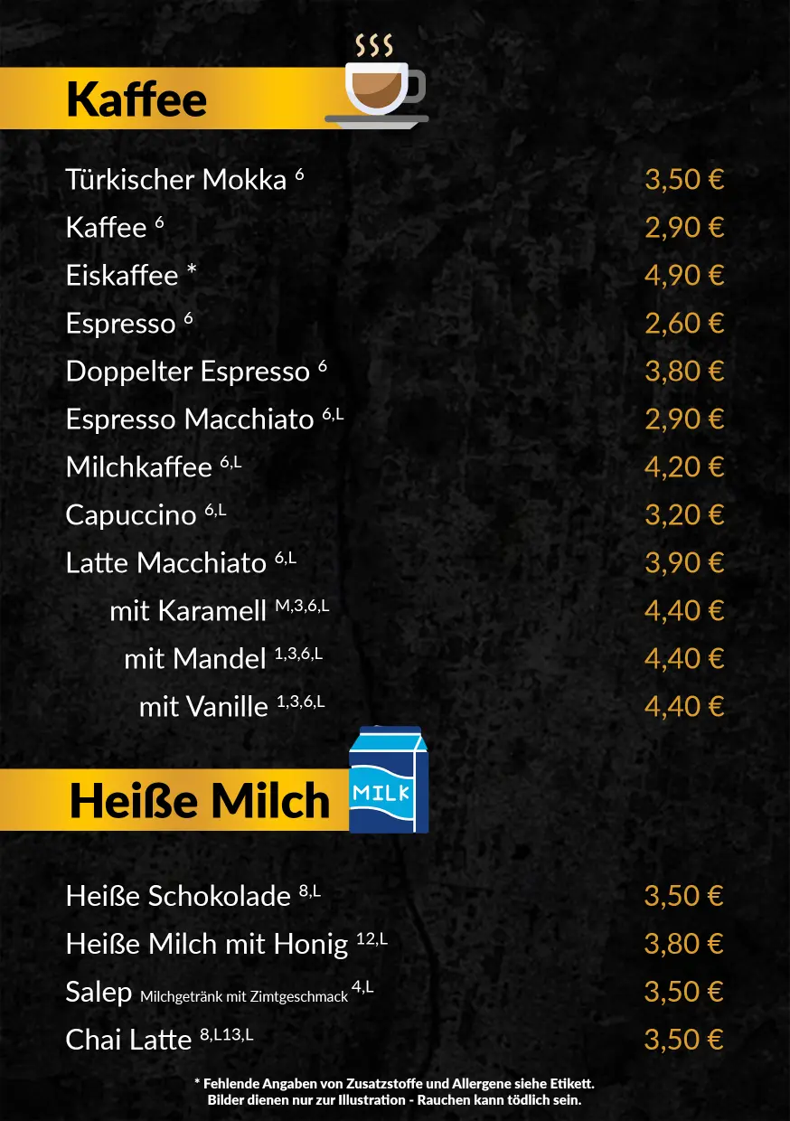 Kaffee - Heiße Milch